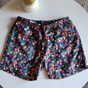 WeSC Mens Swim Trunks Floral Print